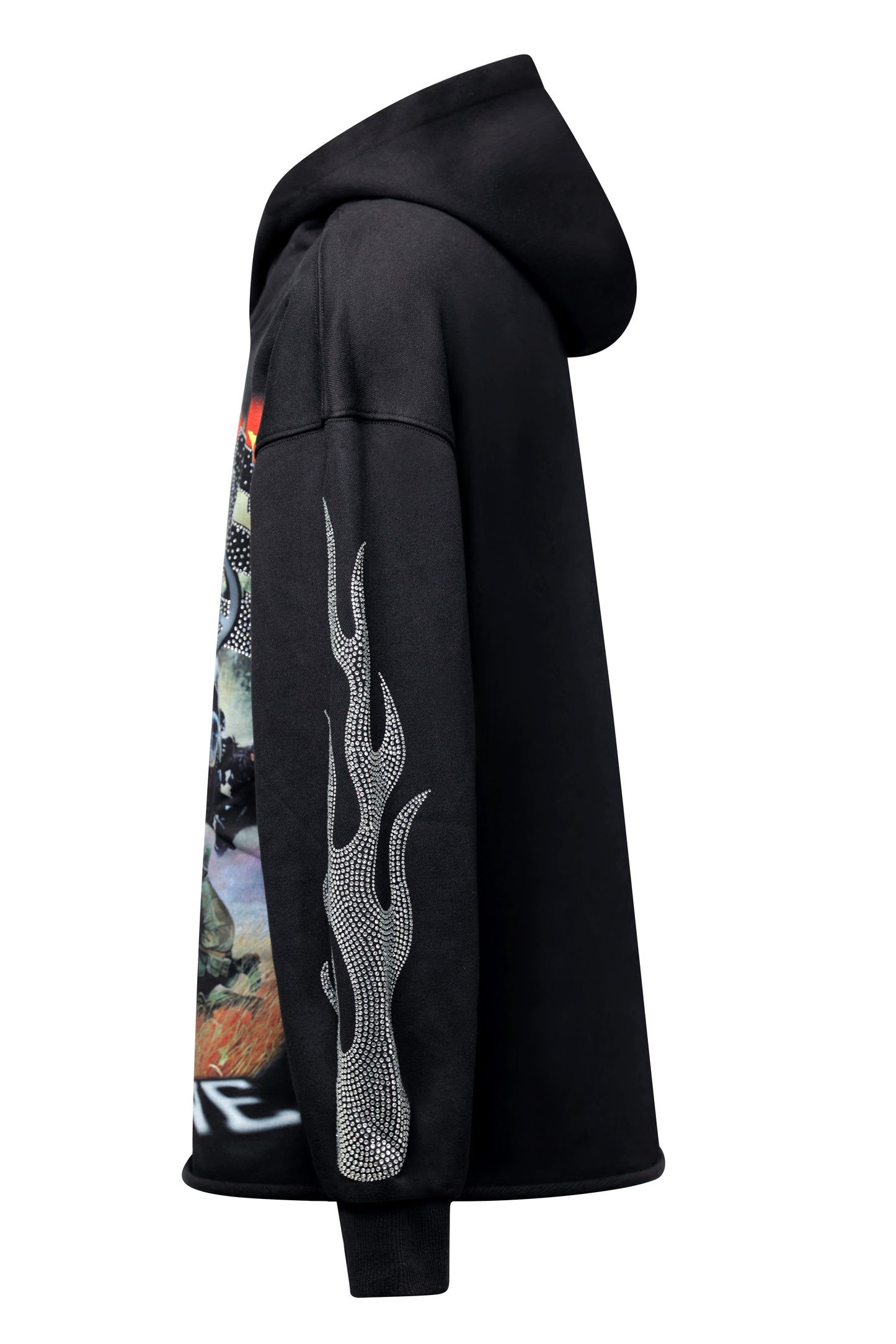 Sweat à capuche noir "warzone "