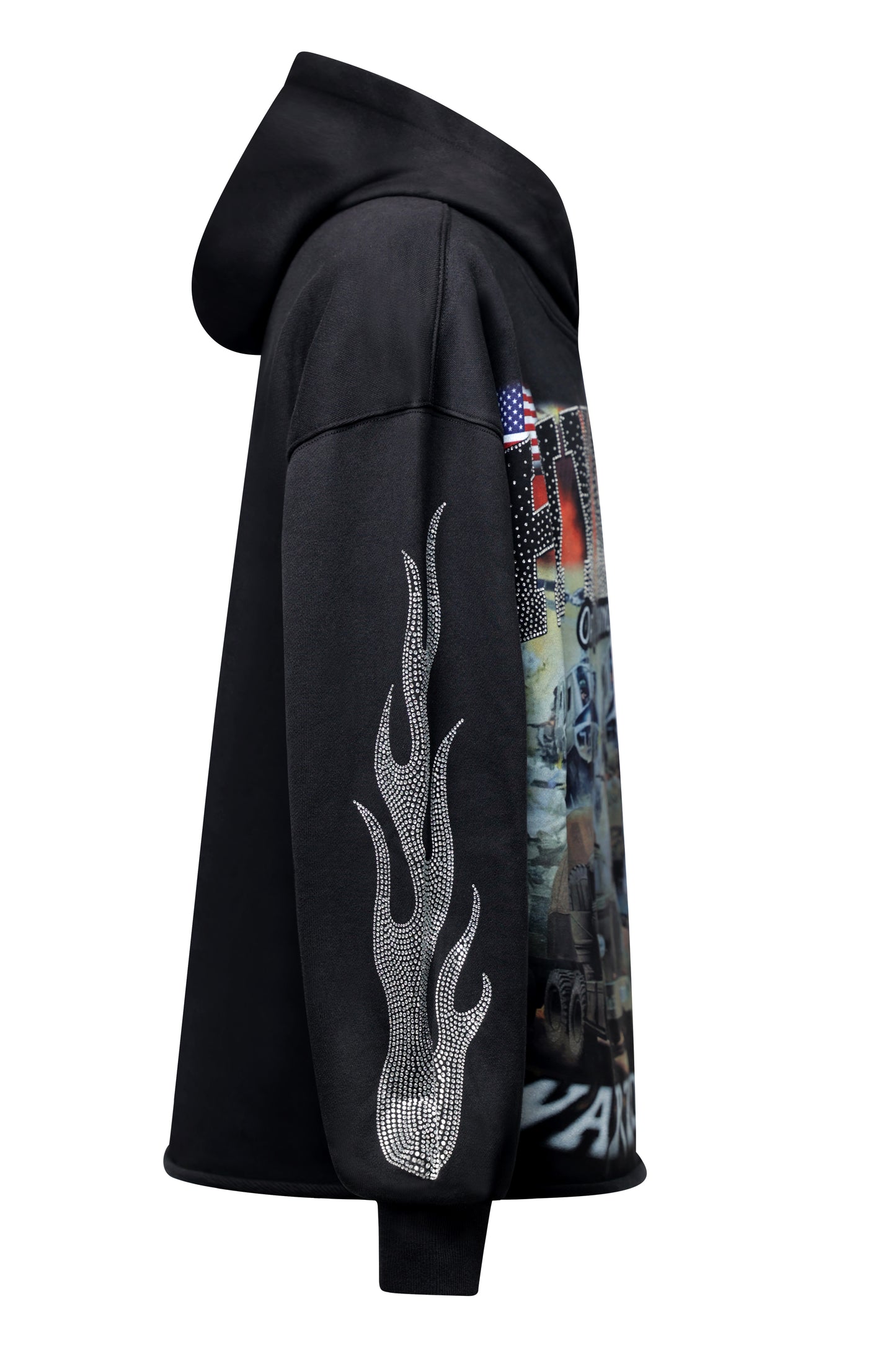 Sweat à capuche noir "warzone "