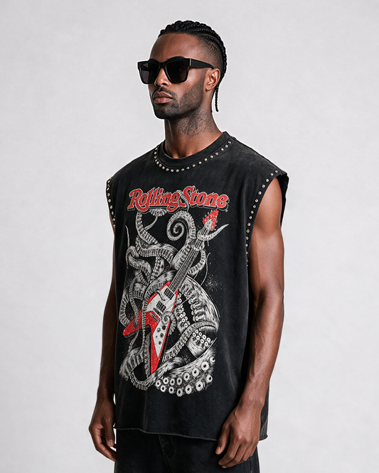 Débardeur Rockstar porté - vue de trois quarts