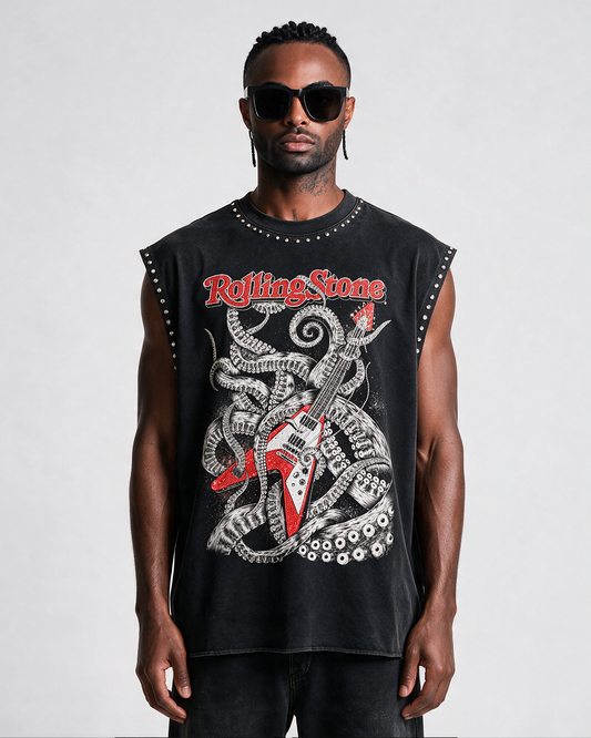 Débardeur Rockstar Hype or Nothing porté - vue de face